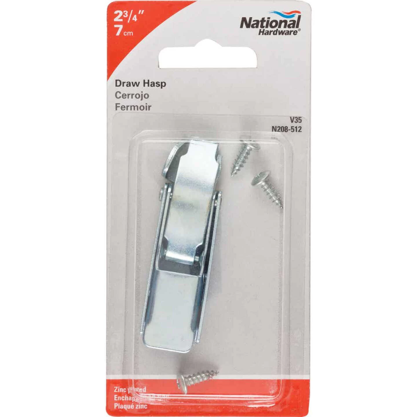 New 👏 National 2-3/4 In. Zinc Draw Hasp 😉 4 New 👏 National 2-3/4 In. Zinc Draw Hasp 😉 - Image 2