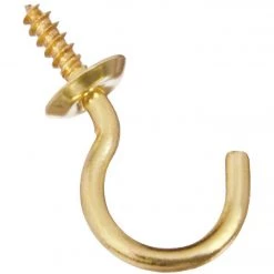Best Pirce 🧨 National 7/8 In. Solid Brass Cup Hook Bulk ✔️