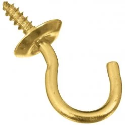 Deals 🎉 National 3/4 In. Solid Brass Cup Hook Bulk 🥰