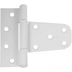 Hot Sale ⌛ National 3-1/5 In. White Vinyl Fence Gate Hinge 🧨