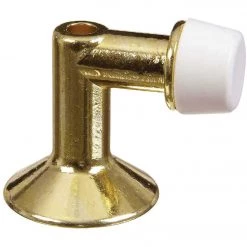 New 😍 National Bright Brass Floor Door Stop 👏
