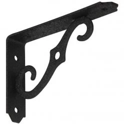 Cheap 🧨 National 152 5 In. D. X 3-1/2 In. H. Black Steel Ornamental Shelf Bracket/Plant Hanger 😍