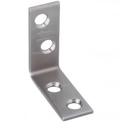 Budget 🌟 National Catalog V415 1-1/2 In. X 1/2 In. Stainless Steel Corner Brace (2-Count) 🥰