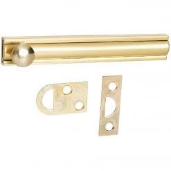Promo ✨ National Gallery Series 4 In. Polished Brass Door Surface Bolt ⌛