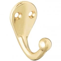 Wholesale 🎉 National Polished Brass Single Cloth Wardrobe Hook ❤️