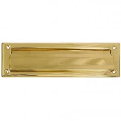 Discount ✔️ National 2 In. X 11 In. Polished Brass Mail Slot 😉