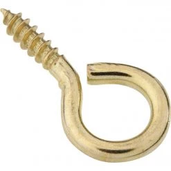 New 🎁 National #10 Brass Large Screw Eye (4 Ct.) 🧨