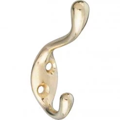 Best Pirce 💯 National Heavy-Duty Bright Brass Wardrobe Hook ✨