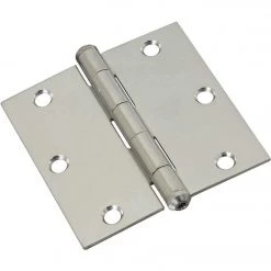 Coupon 🥰 National 3-1/2 In. Square Stainless Steel Door Hinge 🔔