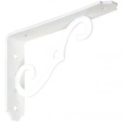 Cheapest 👍 National 152 5 In. D. X 3-1/2 In. H. Antique White Steel Ornamental Shelf Bracket/Plant Hanger 🔔
