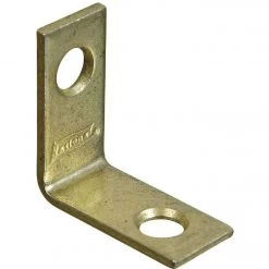 Hot Sale 👍 National Catalog V115 1 In. X 1/2 In. Brass Steel Corner Brace (4-Count) 😍