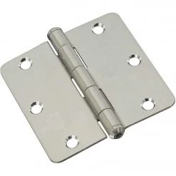 Coupon ✨ National 3-1/2 In. X 1/4 In. Radius Stainless Steel Door Hinge ⌛