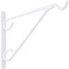 New 🎉 National 8 In. White Vinyl-Coated Steel Plant Hanger Bracket ✨ -National Sales Store ItemImage 702726 q5woe2 f8masw 511to4