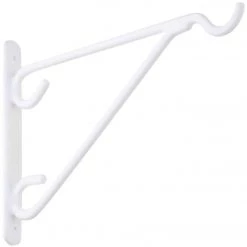 New 🎉 National 8 In. White Vinyl-Coated Steel Plant Hanger Bracket ✨
