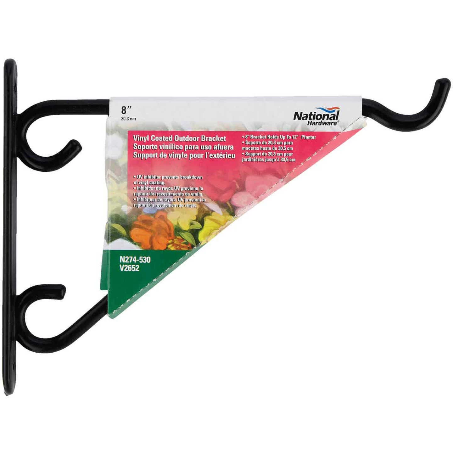 Cheapest ✨ National 8 In. Black Vinyl-Coated Steel Plant Hanger Bracket ✨ 4 Cheapest ✨ National 8 In. Black Vinyl-Coated Steel Plant Hanger Bracket ✨ - Image 2