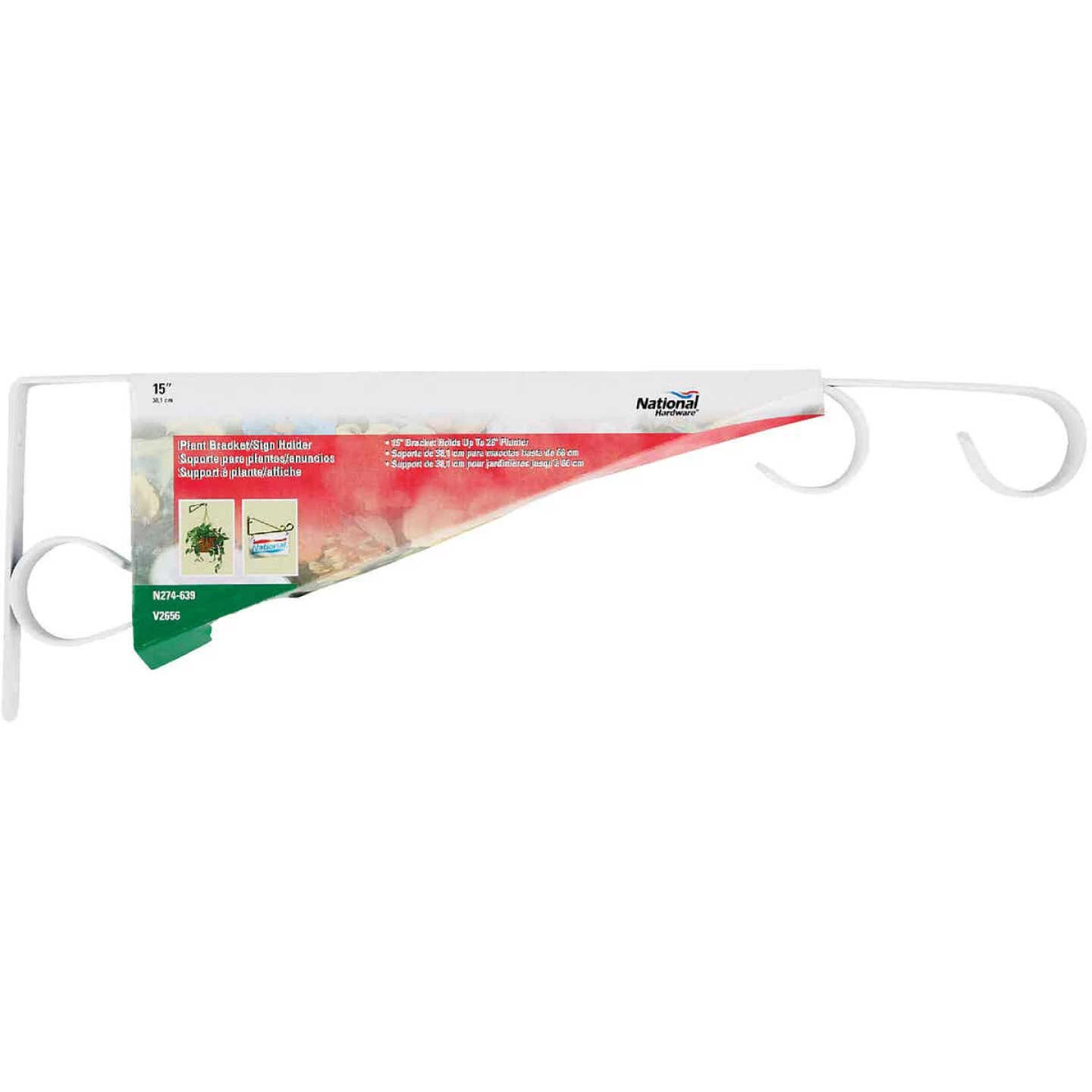 New 🥰 National 15 In. White Steel Hanging Plant Bracket ✨ 4 New 🥰 National 15 In. White Steel Hanging Plant Bracket ✨ - Image 2