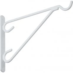 Promo 🧨 National 12 In. White Vinyl-Coated Steel Plant Hanger Bracket 👏 -National Sales Store ItemImage 729572 q5wufx 85rse8 2i96yu