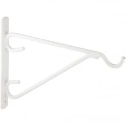 Promo 🧨 National 12 In. White Vinyl-Coated Steel Plant Hanger Bracket 👏 -National Sales Store ItemImage 729572 q5wufy amyy8w frwxl4