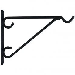 Buy 😉 National 12 In. Black Vinyl-Coated Steel Plant Hanger Bracket 🎁 -National Sales Store ItemImage 734233 q5wv2g 8wsxko ul0xf