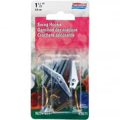 Deals 🌟 National 1-1/2 In. Antique Brass Die Cast Swag Hook (2-Pack) 😉