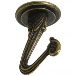 Deals 🌟 National 1-1/2 In. Antique Brass Die Cast Swag Hook (2-Pack) 😉 -National Sales Store ItemImage 735639 q5wv6o 8f1mww fd731l