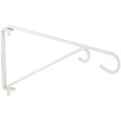 Flash Sale 🤩 National 9 In. White Steel Swivel Hanging Plant Bracket 🎉 -National Sales Store ItemImage 739268 q5wvmn cxldq0 f1azla