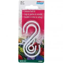 Promo 🧨 National Hardware 3-1/2 In. White Steel Extension Hook Kit ⭐